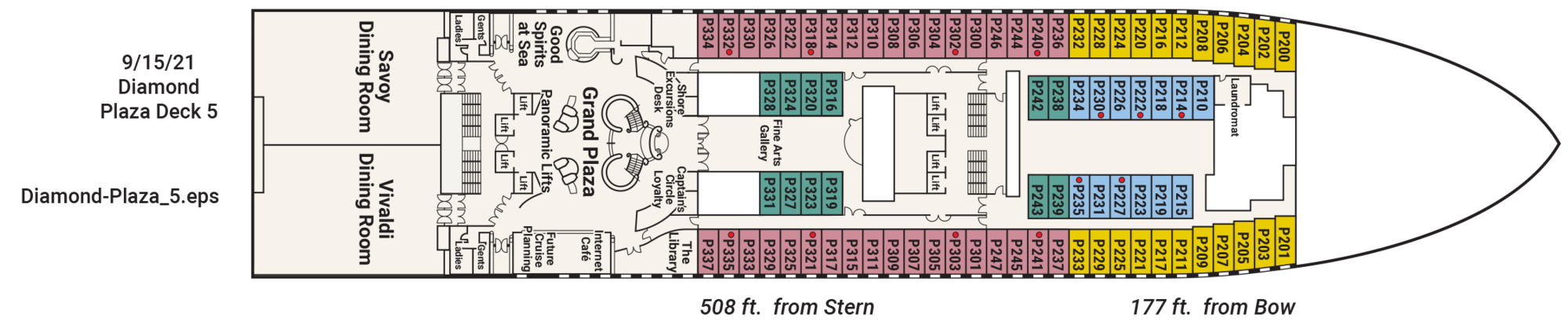 Deck 5 - Plaza plan